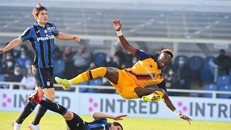 Tammy Abraham dalam sebuah penampilannya bersama AS Roma musim ini.